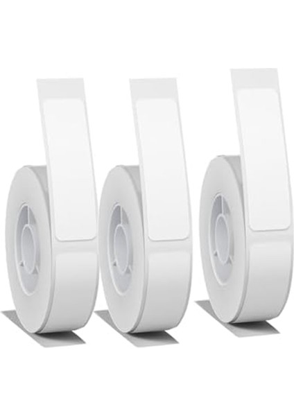 D11 D110 D101 Maker Için Beyaz Etiket Kağıdı 3 Rulo 12X40MM Su Geçirmez, Kendinden Yapışkanlı Bant Değişimi (Yurt Dışından)