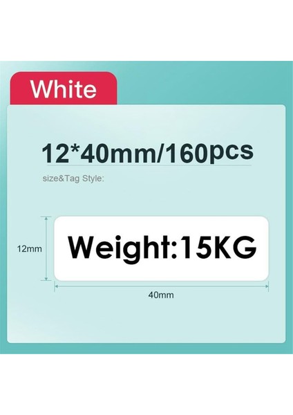 D11 D110 D101 Maker Için Beyaz Etiket Kağıdı 3 Rulo 12X40MM Su Geçirmez, Kendinden Yapışkanlı Bant Değişimi (Yurt Dışından) modelleri