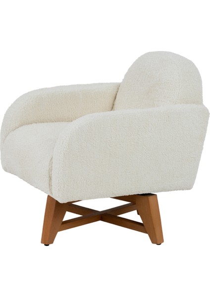 Cozy Beyaz 360 Derece Dönebilen Teddy Berjer