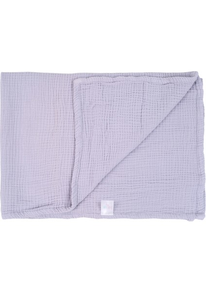 Lila Müslin %100 Organik Pamuk Bebek Battaniyesi 100 x 120 cm