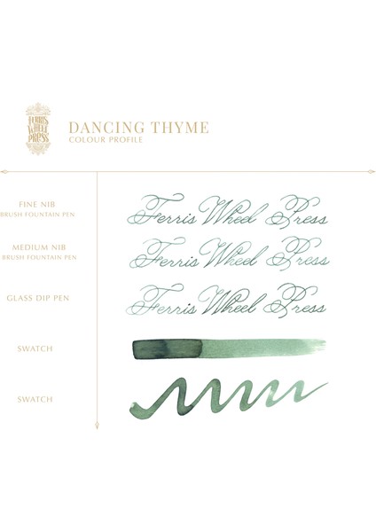 Dancing Thyme Yeşil Mürekkep 38 ml