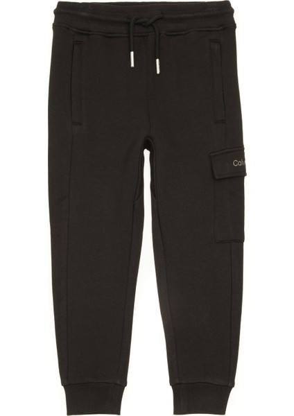 Relaxed Siyah Erkek Çocuk Jogger Eşofman