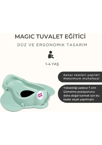 Magic Tuvalet Eğitici Açık Gri Çocuk Lazımlık