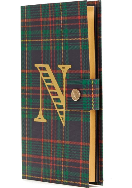 Aspen yeşil N Harfi Detaylı Defter