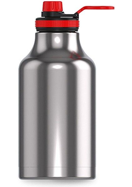 Inox Isı Yalıtımlı Gri Çelik Termos 2 Lt