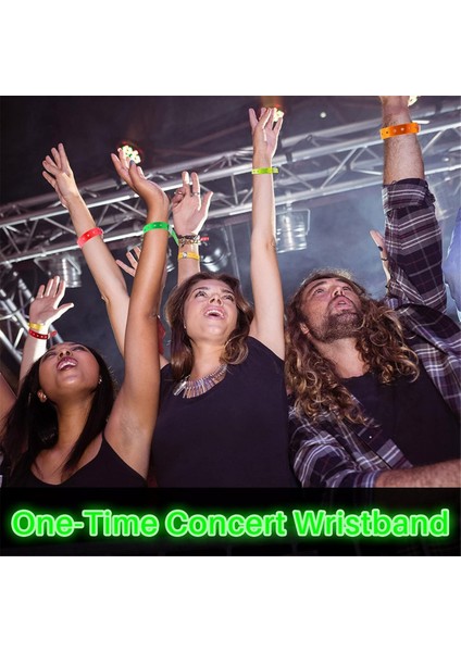 48 Adet Vinil Bileklikler Plastik Etkinlik Renkli Etkinlikler Konser Karnaval Gece Kulübü Için, Set 1 (Yurt Dışından) indirimleri