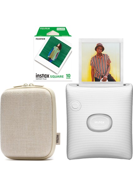 Instax Sq Link Beyaz Ex D Akıllı Telefon Yazıcısı ve Hediye Seti 3