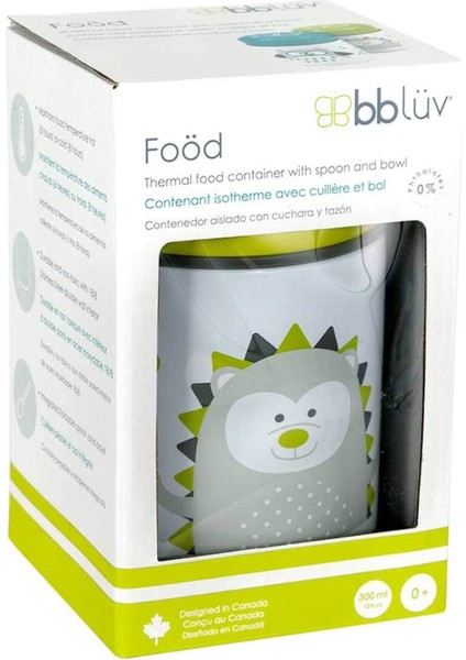 Foöd Yeşil Kaşıklı Termal Mama Termosu