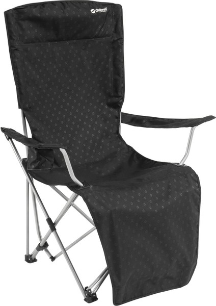 Catamarca Lounger Deluxe Katlanabilir Siyah Doğa Sandalyesi