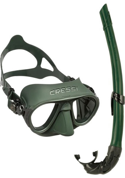 Calibro ve Corsica Maske Yeşil Şnorkel Seti