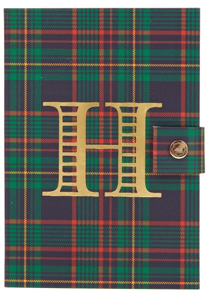 Aspen yeşil H Harfi Detaylı Defter