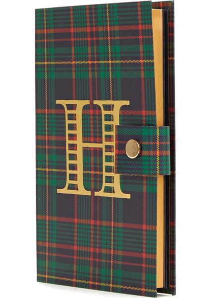 Aspen yeşil H Harfi Detaylı Defter