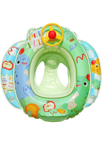 Çocuk Bebek Yüzme Çemberi Oturma Çemberi Kalınlaştırılmış Direksiyon Simidi Çizgi Film Bebekler ve Küçük Çocuklar Koltuk Altı Çemberi Koltuk Yüzen Çember 0-3-6 Yaş (Yurt Dışından)