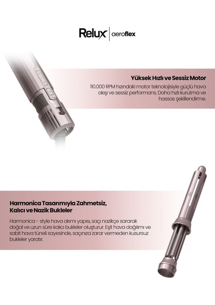RMS9200B Aeroflex 6in1 Antrasit Saç Maşası