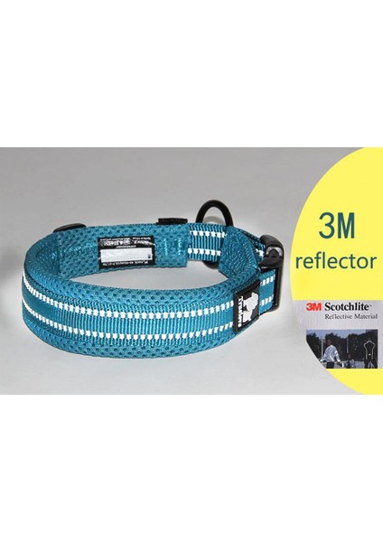 Mesh Yumuşak Süngerli Neon Sarı Köpek Boyun Tasması