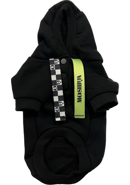 I Woof U Siyah Kedi Hoodie