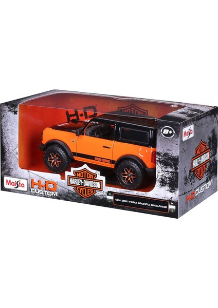 2021 Ford Bronco Badlands 1:24 Turuncu Model Araba 32272