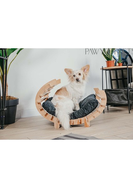 Hamak Ahşap Lacivert Small Kedi ve Küçük Irk Köpek Yatağı modelleri