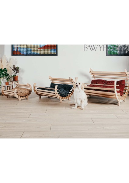 Hamak Ahşap Lacivert Small Kedi ve Küçük Irk Köpek Yatağı fırsatları