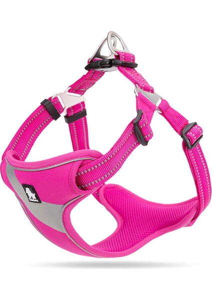 Oxford Kumaşlı Pembe Mesh Köpek Göğüs Tasması