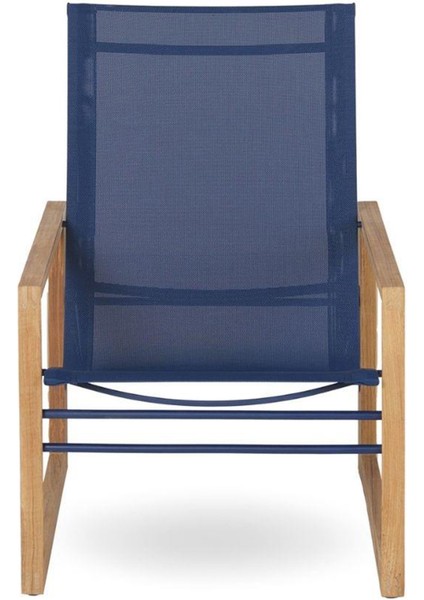 Milan Teak Navy Mavi Bahçe Koltuğu