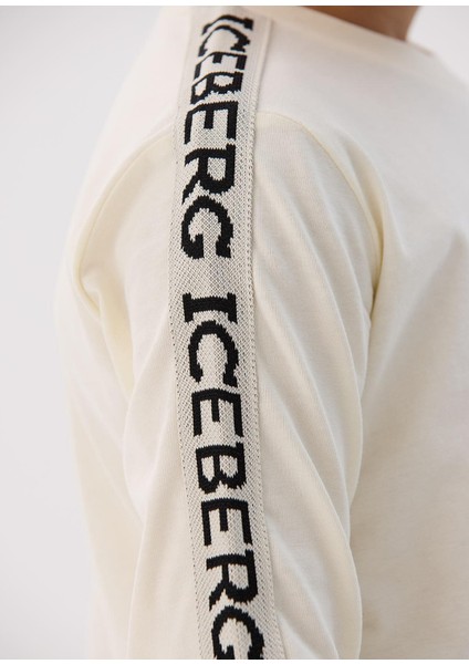 Kırık Beyaz Uzun Kollu Baskılı Erkek Çocuk T-Shirt modelleri