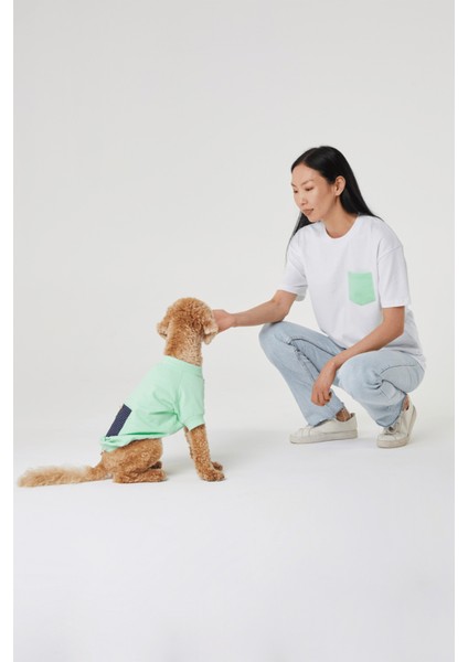 Mint Rengi Köpek T-Shirt