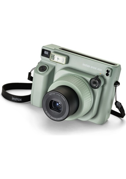Instax Wide 400 Yeşil Fotoğraf Makinesi + 20'li Film ve Deri Albüm Hediye Seti