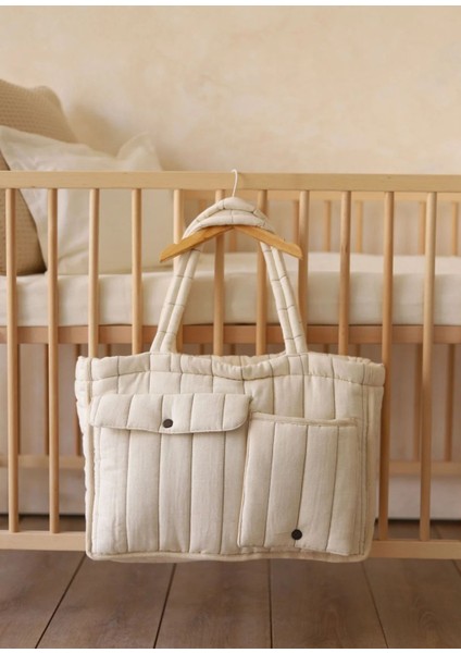 Soft Bloom Krem Anne Bebek Bakım Çantası