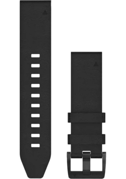 Quickfit Siyah Deri 22 mm Akıllı Saat Kordon