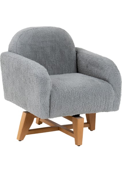 Cozy Gri 360 Derece Dönebilen Teddy Berjer