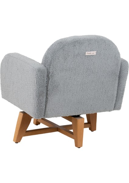Cozy Gri 360 Derece Dönebilen Teddy Berjer