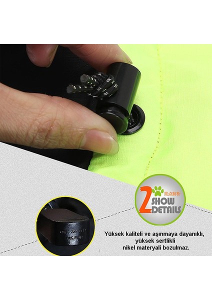 Siyah Su Geçirmez Içi Polarlı Köpek Kıyafeti