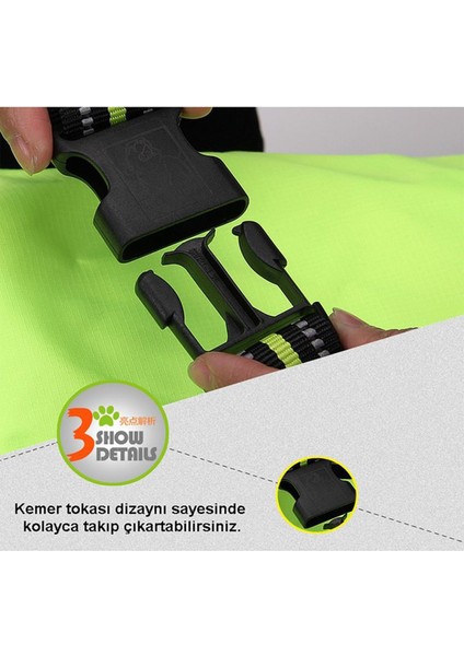 Siyah Su Geçirmez Içi Polarlı Köpek Kıyafeti