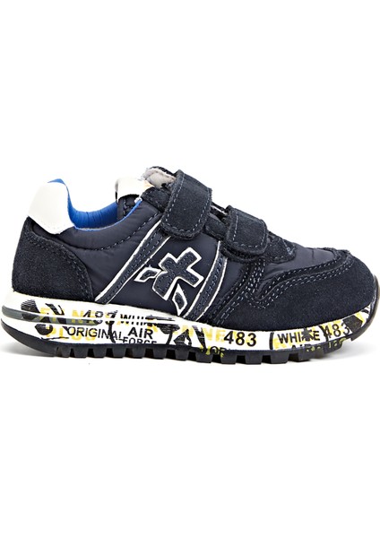 Lacivert Erkek Çocuk Deri Sneaker Deri