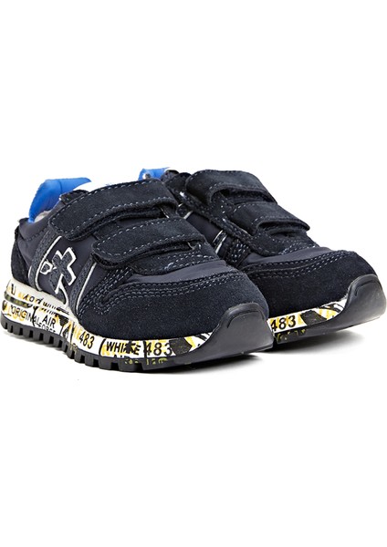 Lacivert Erkek Çocuk Deri Sneaker Deri