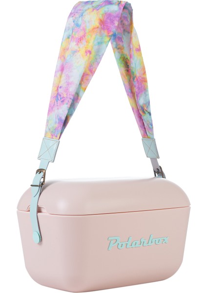 Prinkstyle Tie Dye Blue Kayışlı Pudra Mavi Soğuk ve Sıcak Tutucu Thermo Çanta 20 Lt