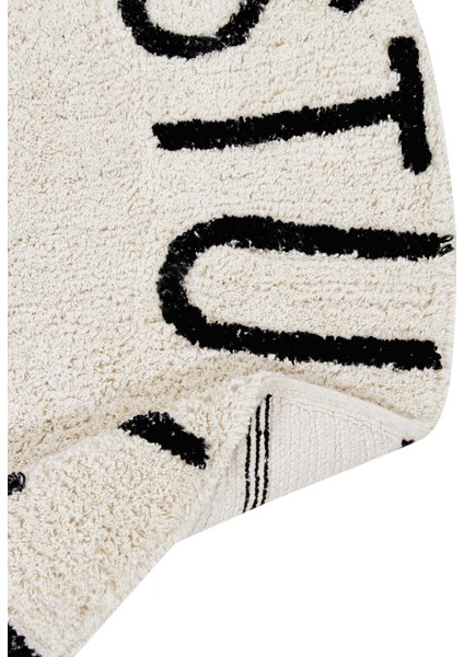 Round Abc Natural-Siyah Çocuk Odası Halısı 150 cm fiyatları