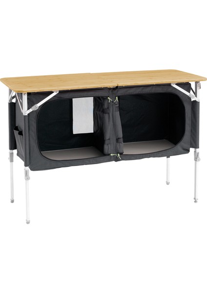 Padres Double Kitchen Table Gri Portatif Kamp Mutfağı