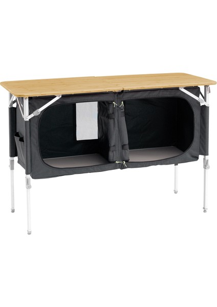 Padres Double Kitchen Table Gri Portatif Kamp Mutfağı