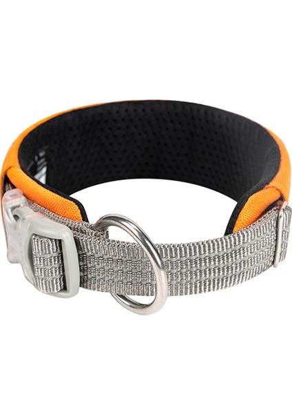 Cordura Kumaşlı Mesh Turuncu Köpek Boyun Tasması