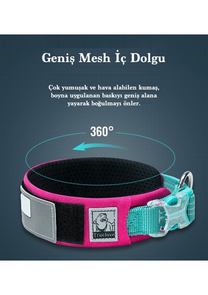 Cordura Kumaşlı Mesh Turuncu Köpek Boyun Tasması