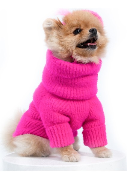 Loves It Pembe Köpek Süveter ve Şapka