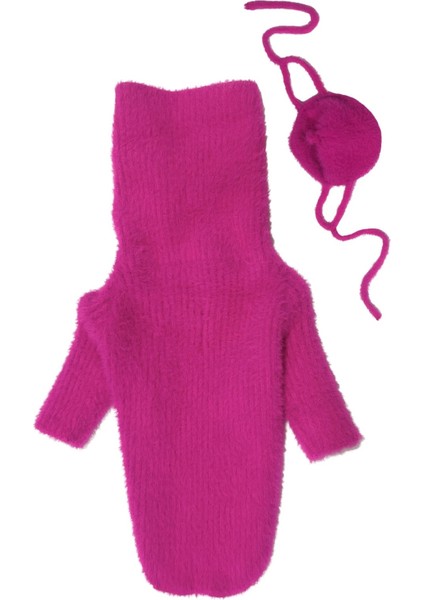 Loves It Pembe Köpek Süveter ve Şapka