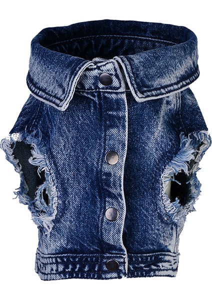 Denim Lacivert Köpek Ceketi modelleri