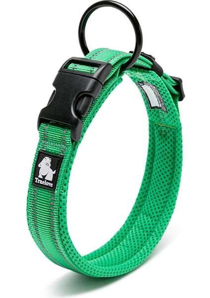 Yumuşak Süngerli Mesh Yeşil Köpek Boyun Tasması