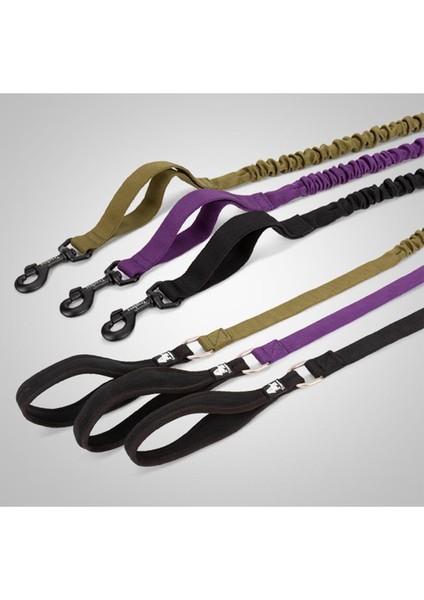 Mor Neoprene Süngerli Anti-Shock Köpek Tasma Kayışı