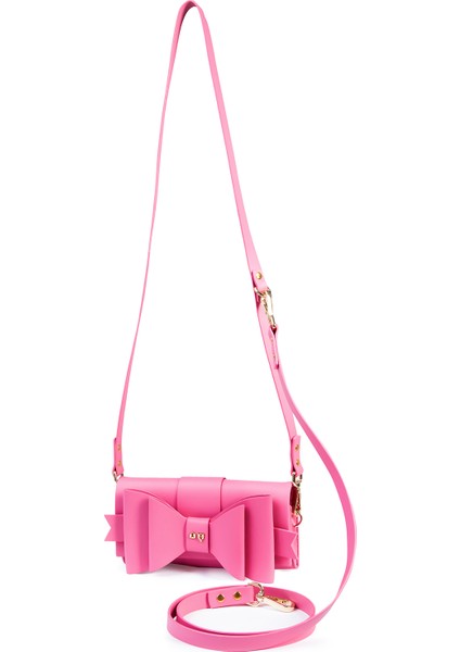 Love Keeper Handsfree Pembe Deri Köpek Gezdirme Kayışı