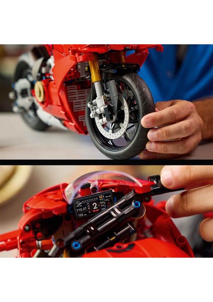 Technic Ducati Panigale V4 S Motosiklet Yapı Oyuncağı 42202