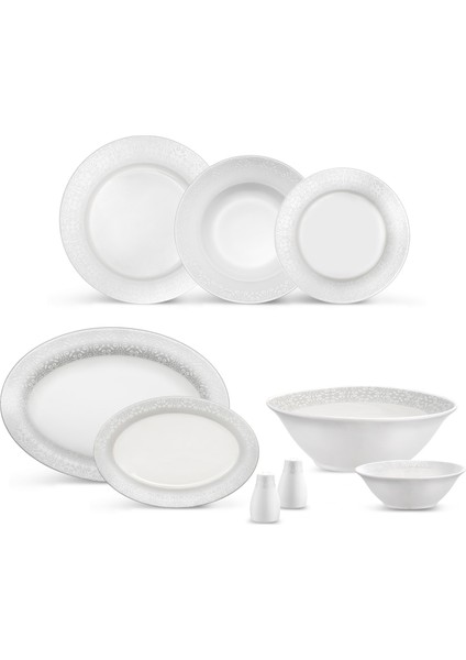New Bone Margot 56 Parça 12 Kişilik Yemek Takımı